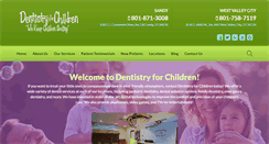 Desktop Screenshot of dentistryforchildrenutah.com